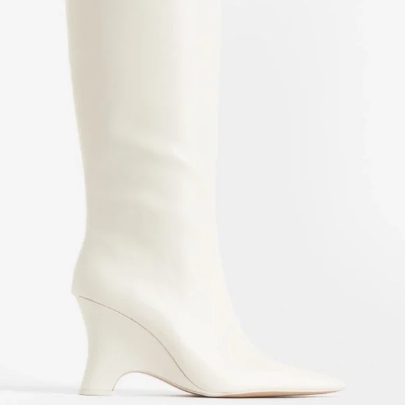 H&M Shoes Hm Wedge Heeled Boots Poshmark